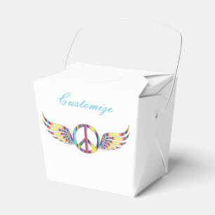 Winged Hippie Peace Symbol Thunder_Cove Favor Box