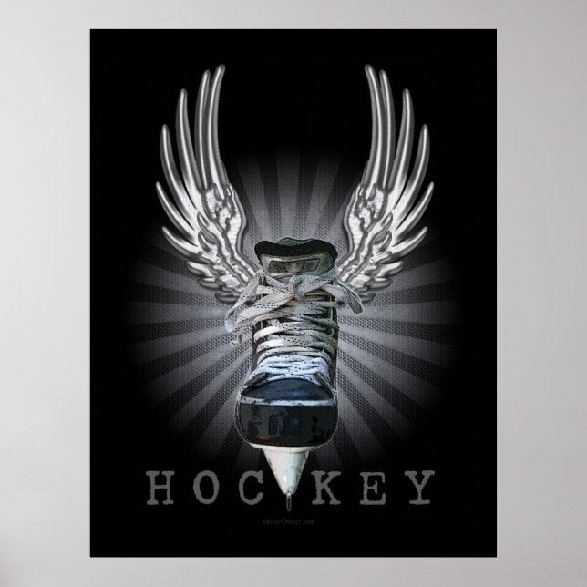 Winged Hockey Poster (Front)