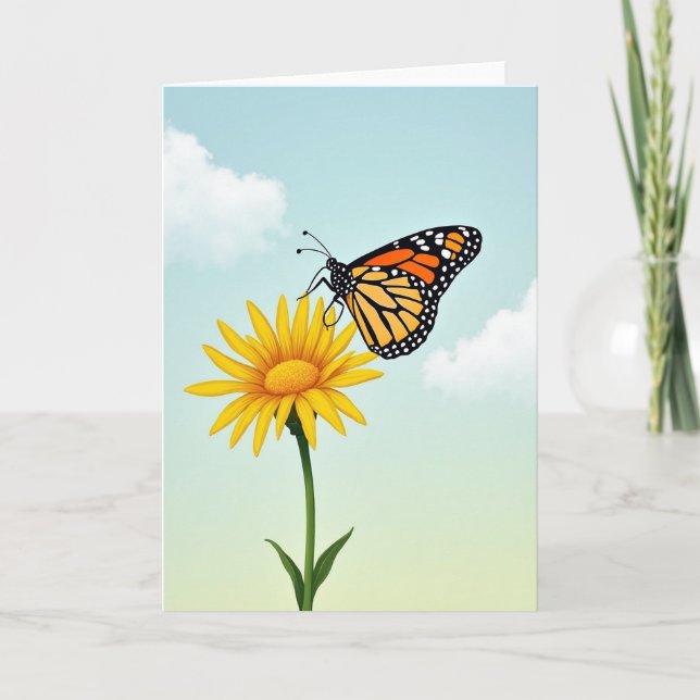 Winged Insect Floral Mothers Day Card (Front)