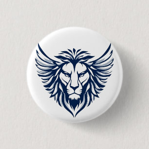 Winged Lion 1 Inch Round Button
