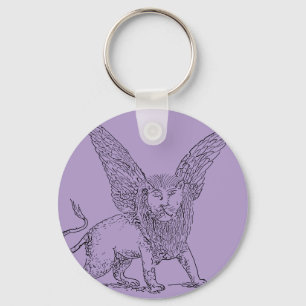 Winged lion symbol of Saint Mark  Keychain