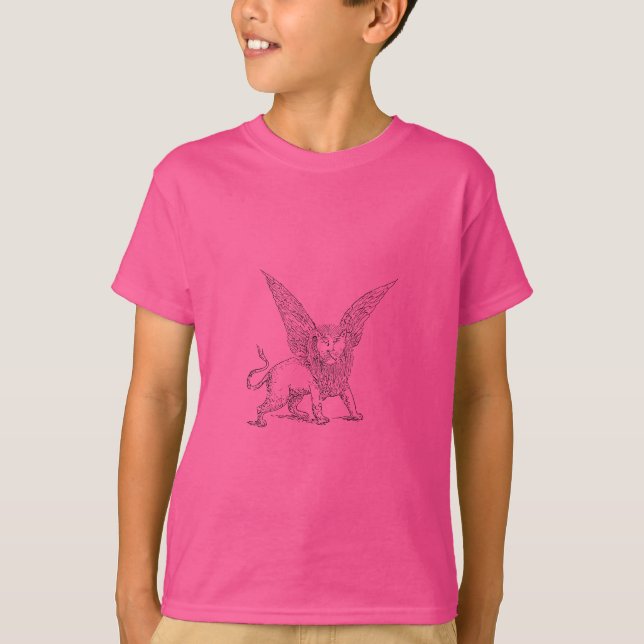 Winged lion symbol of Saint Mark  T-Shirt (Front)