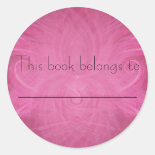 Winged Lotus Abstract Art Classic Round Sticker