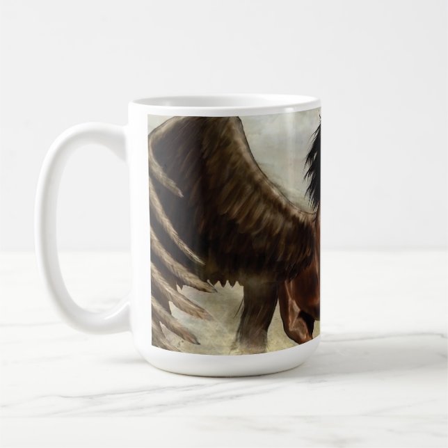 Winged Pegasus   Coffee Mug (Left)