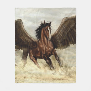 Winged Pegasus  Fleece Blanket