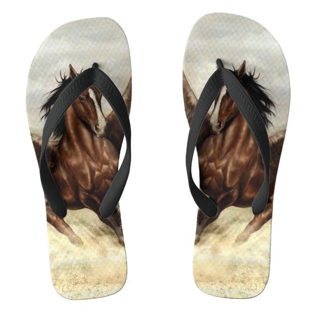 Winged Pegasus   Flip Flops (Footbed)