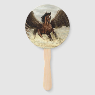 Winged Pegasus Hand Fan
