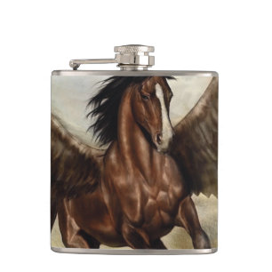 Winged Pegasus   Hip Flask