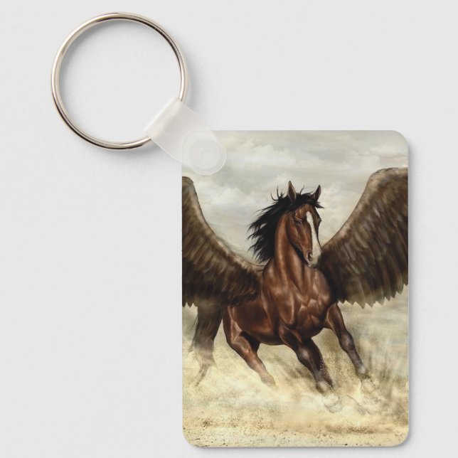 Winged Pegasus   Keychain (Front)