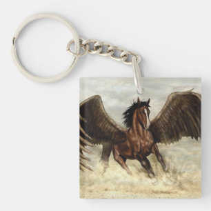 Winged Pegasus Keychain