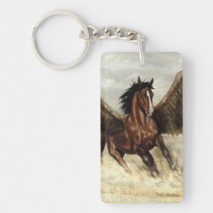 Winged Pegasus Keychain