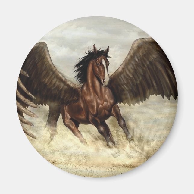 Winged Pegasus   Magnet (Front)