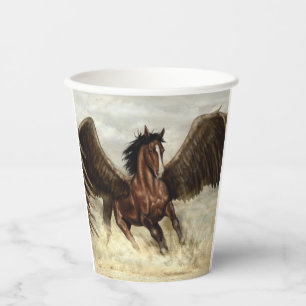 Winged Pegasus Paper Cups