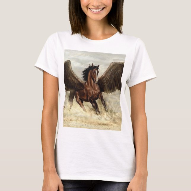 Winged Pegasus   T-Shirt (Front)