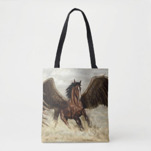 Winged Pegasus Tote Bag