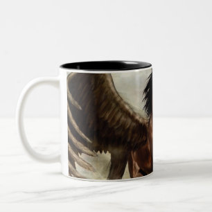 Winged Pegasus Two-Tone Coffee Mug