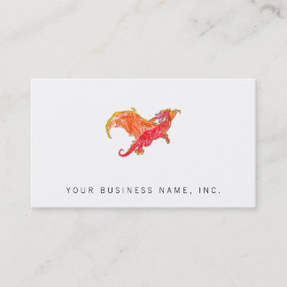 Winged Red Dragon Business Card