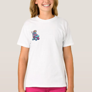 Winged Retro Roller Skate Kids T-Shirt
