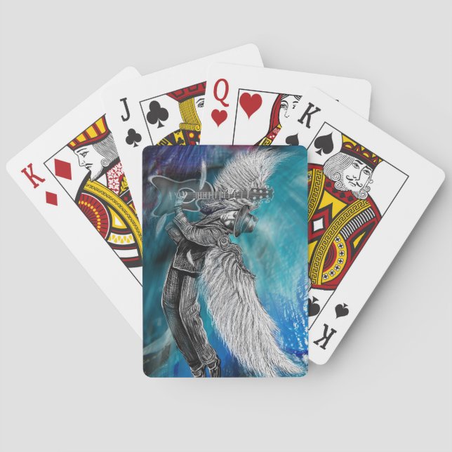 Winged Six String Playing Cards (Back)