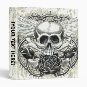Winged Skull Binder Template