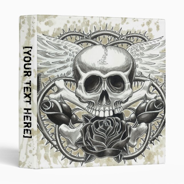 Winged Skull Binder Template (Front/Spine)