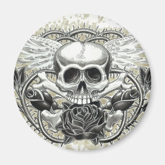 Winged Skull Magnet