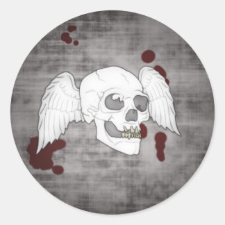 Winged Skull Stickers