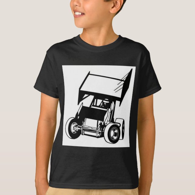 Winged sprint car T-Shirt (Front)