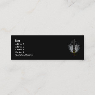 Winged Sword Mini Business Card