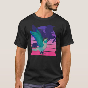 Winged Unicorn I Screaming Turquoise Green cheeked T-Shirt