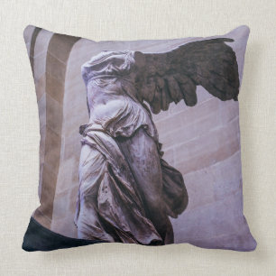 Winged Victory Of Samothrace, Louvre, Paris Throw Pillow
