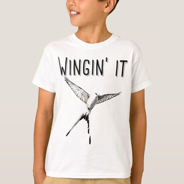 Wingin' It - Wingspan Board Game T-Shirt (Front)