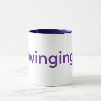 Winging It a minimal typography Mug