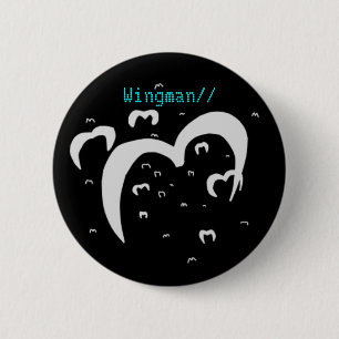 Wingman//  Emblem 2 Inch Round Button
