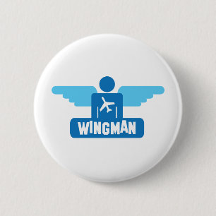 wingman pilot design 2 inch round button
