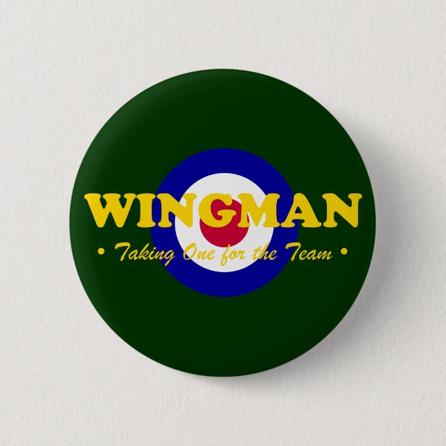 Wingman (RAF) 2 Inch Round Button (Front)