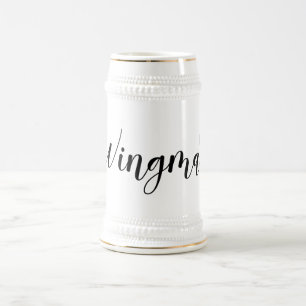 Wingman Wedding Bachelor-Party-Black Tie Beer Stein