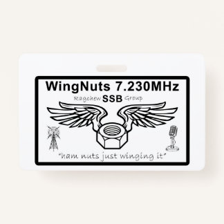 WingNuts Name Badge With Lanynard