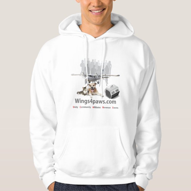 Wings4paws - Sweat - shirt à capuche (Devant)