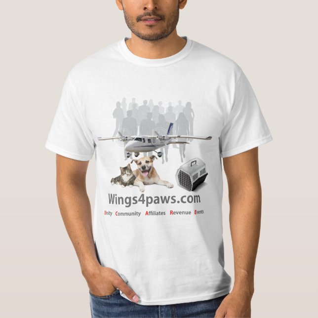 Wings4paws - T-Shirt - Guys (Front)