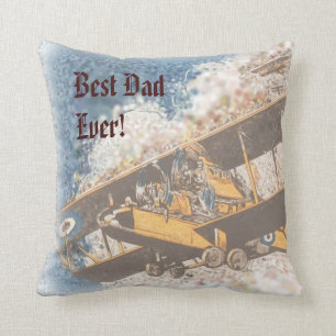 Wings Aloft Father's Day throw pillow