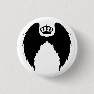 Wings and Crown Flair 1 Inch Round Button