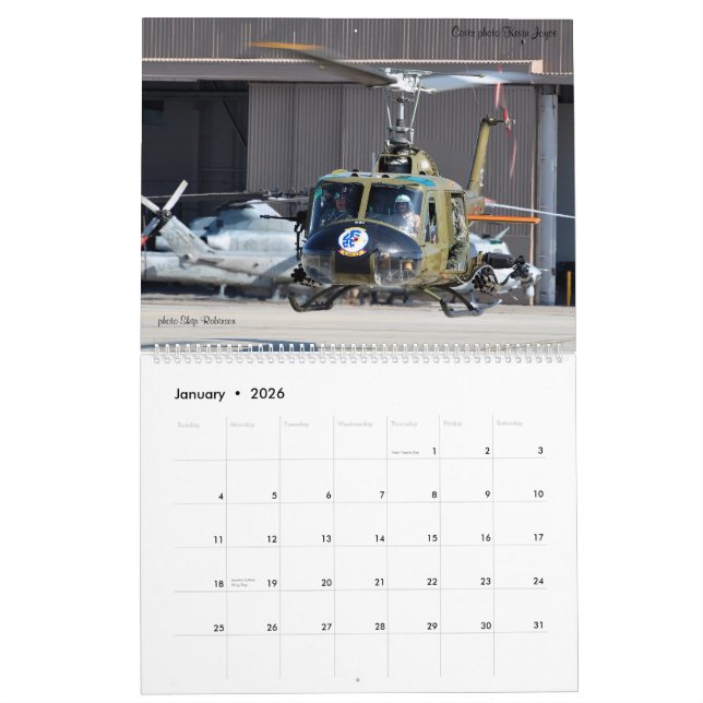 Wings and Rotors  Air Museum Calendar (Jan 2026)