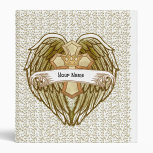 Wings Cross Crown Christian binder