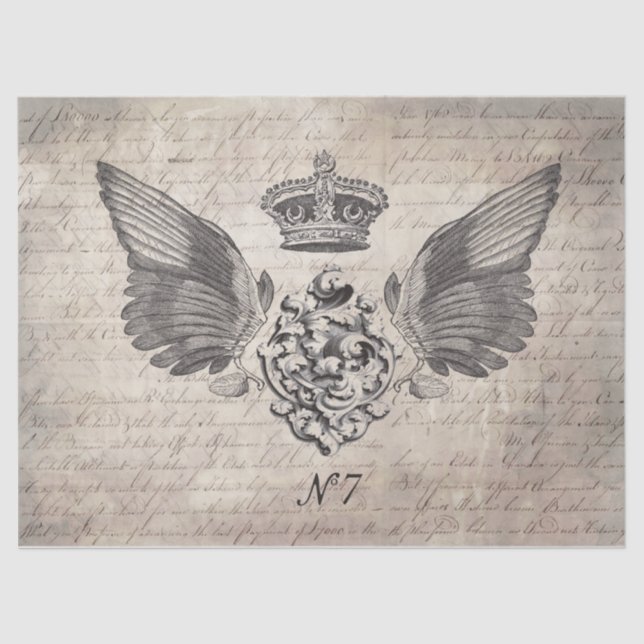 wings Decoupage Tissue Paper (Front)