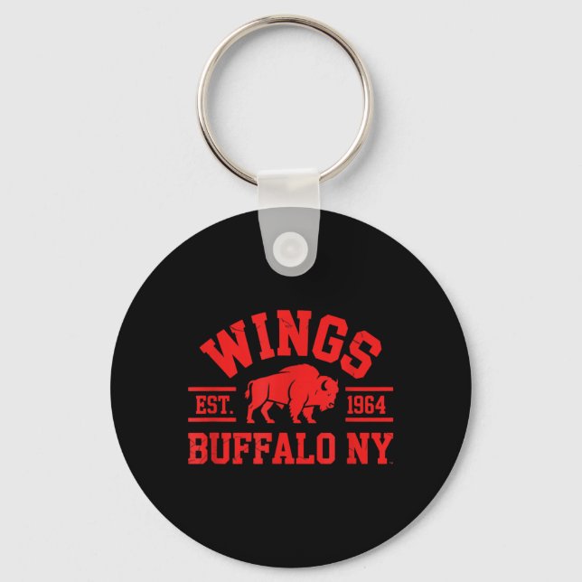 Wings Est 1964 Buffalo NY Keychain (Front)