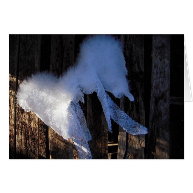 Wings & Lace - Blank Card (Front Horizontal)