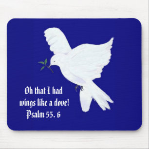 Wings like a Dove-Bible Quote Mouse Pad