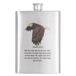 WINGS LIKE EAGLES HIP FLASK
