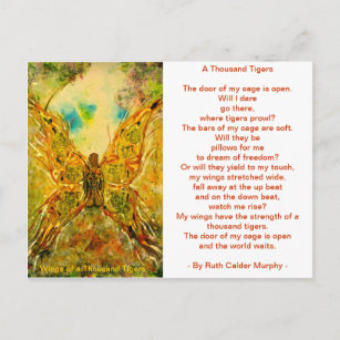 Wings of a Thousand Tigers Postcard
